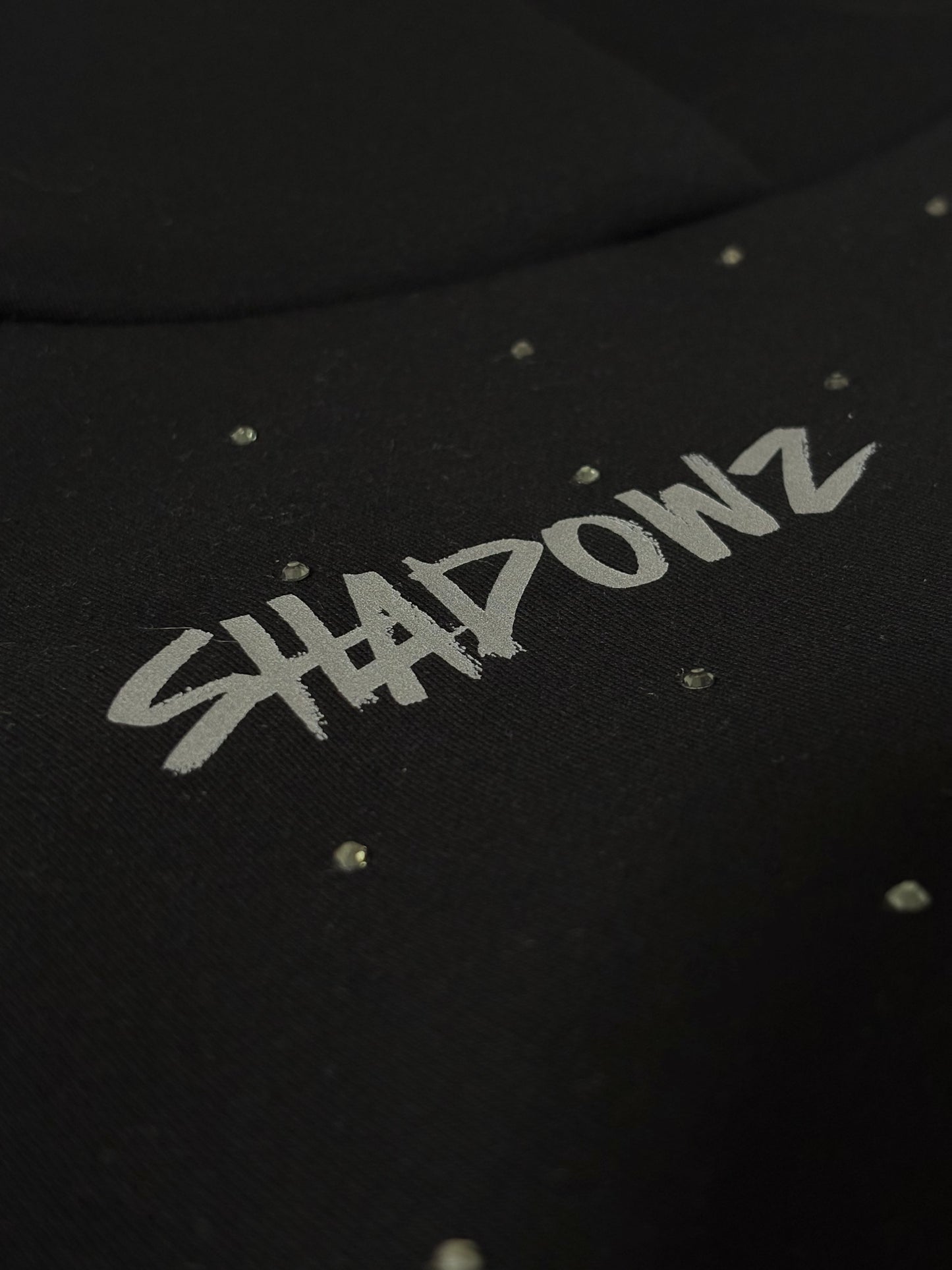 SHADOWZ RHINESTONE BLACK HOODIE