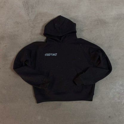 SHADOWZ RHINESTONE BLACK HOODIE