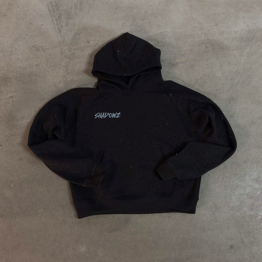 SHADOWZ RHINESTONE BLACK HOODIE